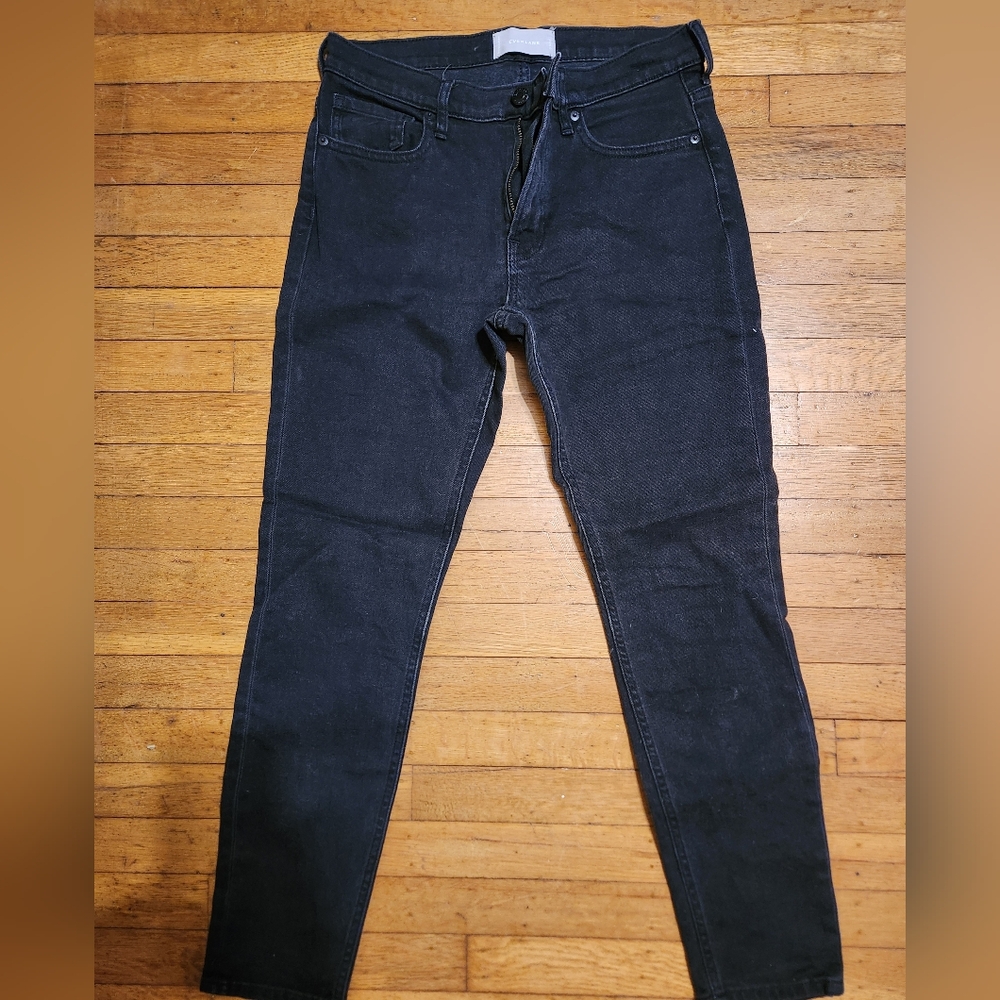 Everlane Straight Leg Black Jeans